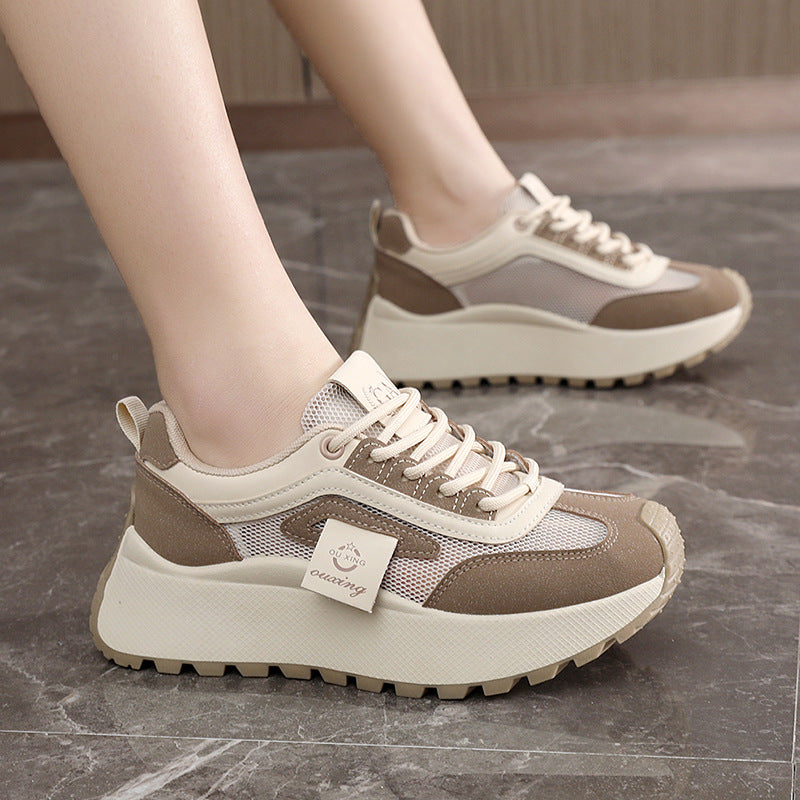 Damen Sportliche Komfort-Sneaker mit atmungsaktivem Mesh-Obermaterial und dämpfender Sohle EB