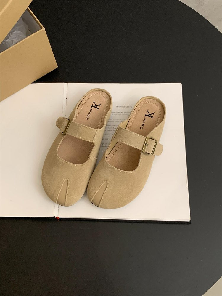 Damen elegante Mokassins mit modischem Riemchen EB