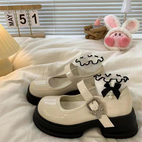 Damen Elegante Ballerinas mit modischer Schnalle EB