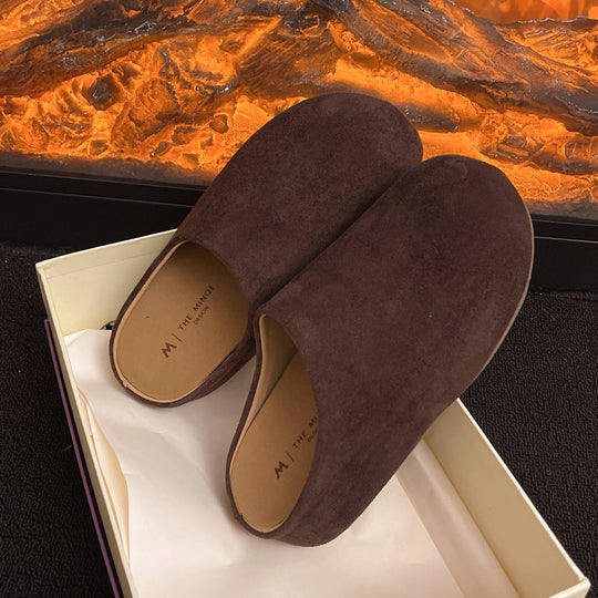 Damen Bequeme Clogs aus weichem Wildleder mit ergonomischem Fußbett EB