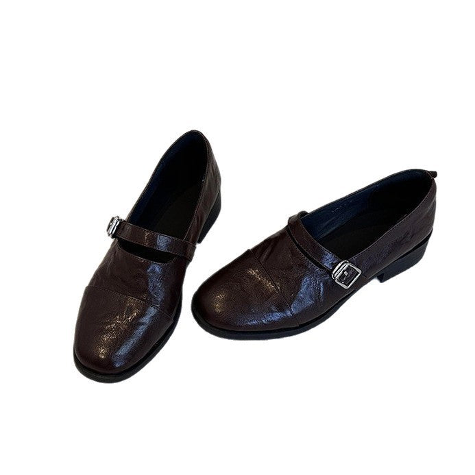 Damen Elegante Mokassins mit dekorativem Riemchen EB
