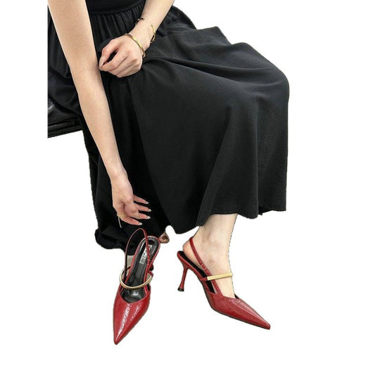 Damen Slingbacks mit elegantem Metallic-Detail EB