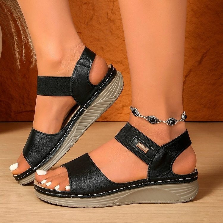 Damen bequeme Sandalen mit atmungsaktivem Obermaterial und rutschfester Sohle EB