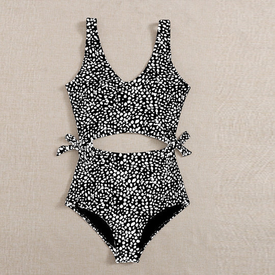 Damen Einteiler Badeanzug mit reizvollem Cut-Out-Design und regulierbaren Akzenten EB