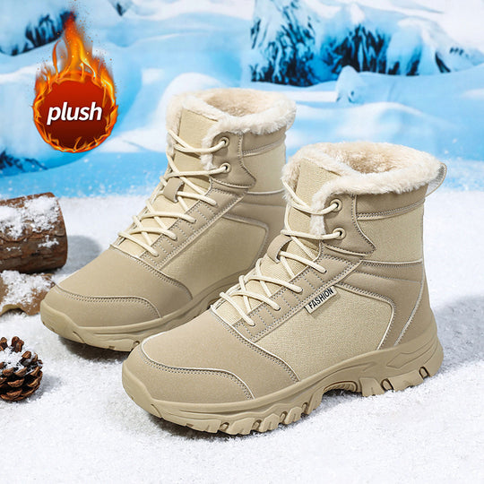 Damen gefütterte Winterstiefel mit rutschfester Profilsohle und komfortablem Innenfutter EB