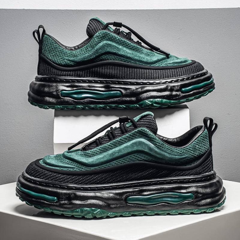 Damen Sportliche Air-Sohle Sneakers mit atmungsaktivem Obermaterial und flexiblem Design EB
