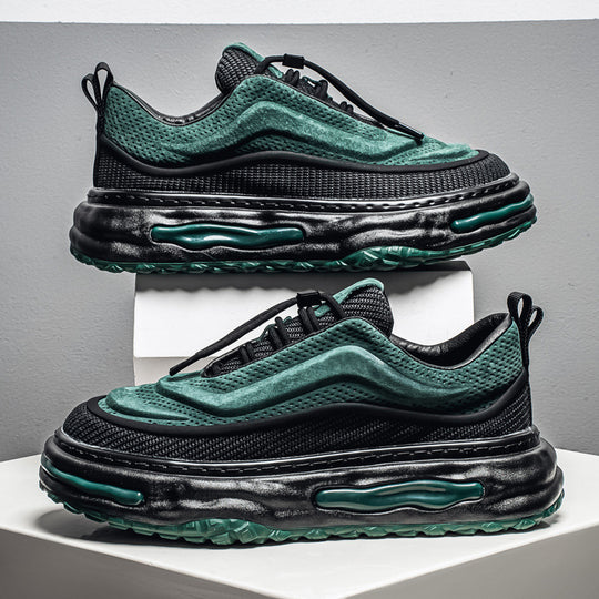 Damen Sportliche Air-Sohle Sneakers mit atmungsaktivem Obermaterial und flexiblem Design EB