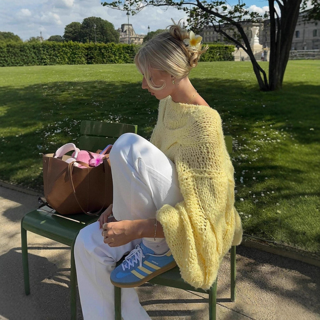 Damen Oversized Strickpullover EB