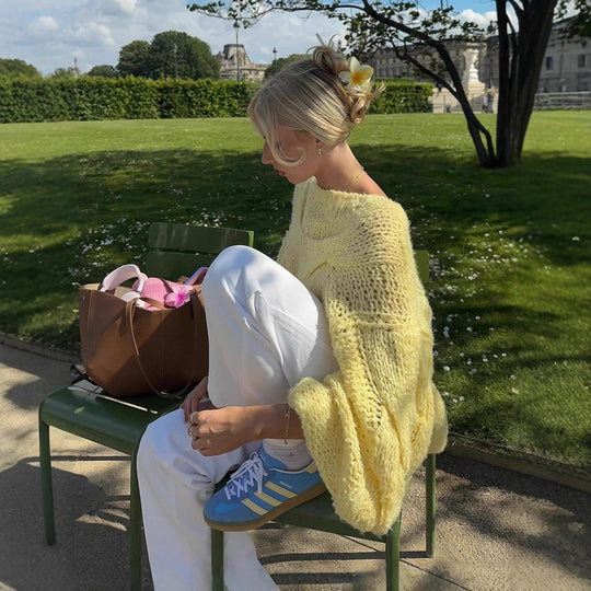 Damen Oversized Strickpullover EB