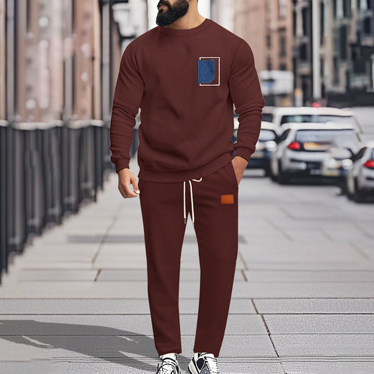Herren Bequemer Freizeitanzug mit modischem Design und praktischen Taschen EB