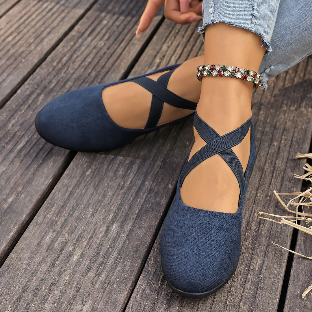 Damen Halbschuhe mit elegantem Riemendesign EB