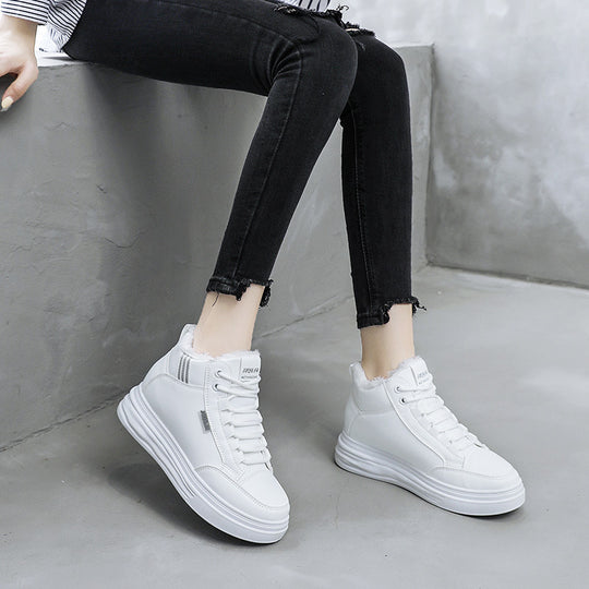 Damen Hohe Winter Sneakers mit dämpfendem Innenfutter EB