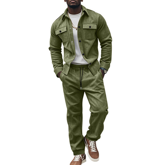 Herren Freizeit-Longejacke mit praktischen Knopftaschen und elastischen Details EB