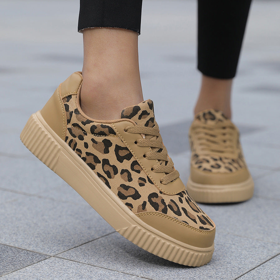 Damen Sneaker im trendigen Leopardenmuster mit bequemer Dämpfung EB