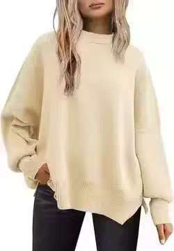 Damen lockerer Strickpullover EB