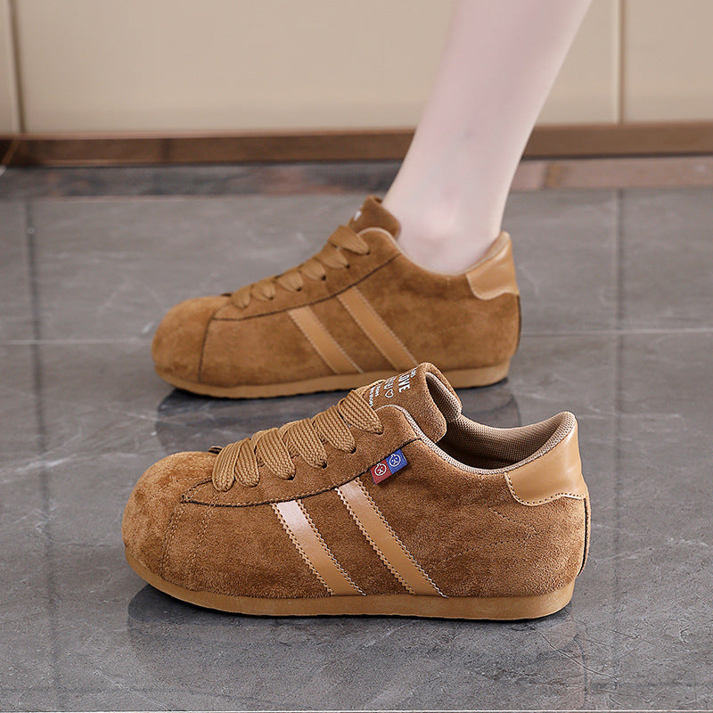 Damen lässige Sneakers mit weichem Obermaterial und rutschfester Sohle EB