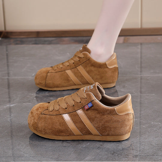 Damen lässige Sneakers mit weichem Obermaterial und rutschfester Sohle EB