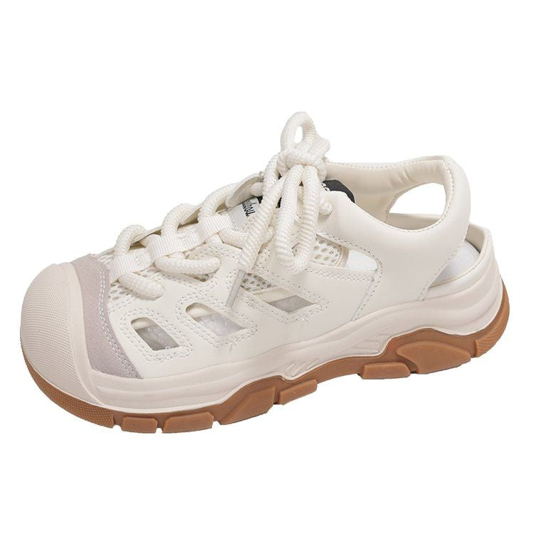 Damen Sportliche Sneaker mit atmungsaktiver Oberflächenstruktur und rutschfester Sohle EB