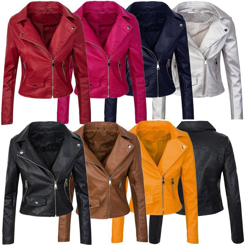Damen stylische Bikerjacke aus hochwertigem EB