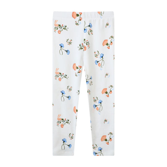 Mädchen Leggings mit floralem Muster EB