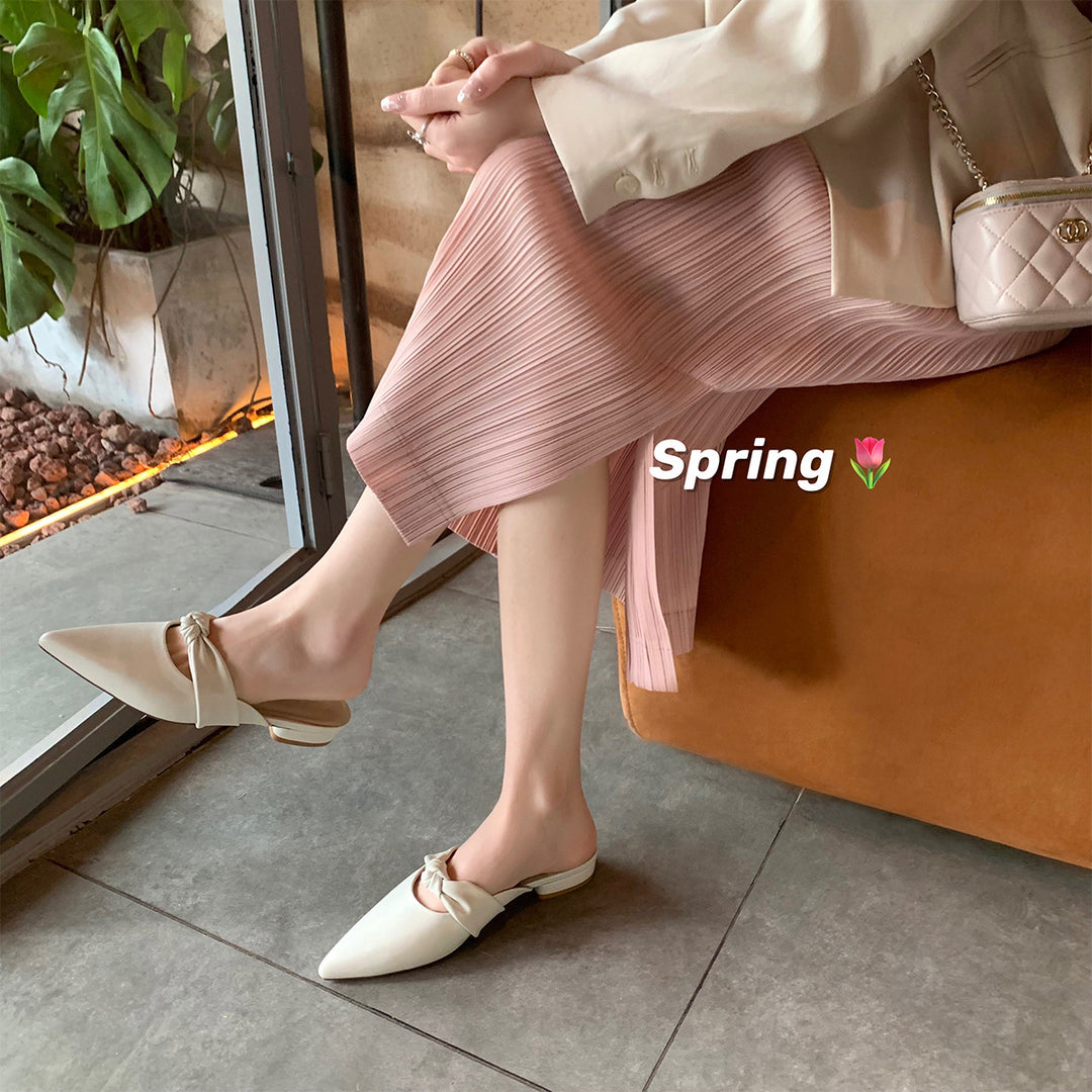 Damen Mules mit elegantem Knotendesign EB