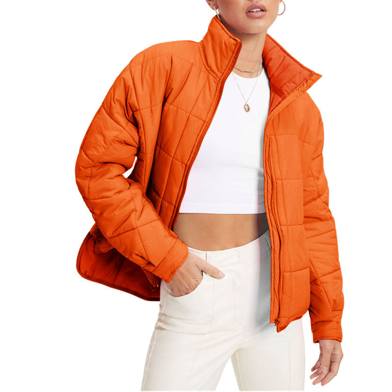 Damen wärmeisolierte Steppjacke mit hohem Kragen EB