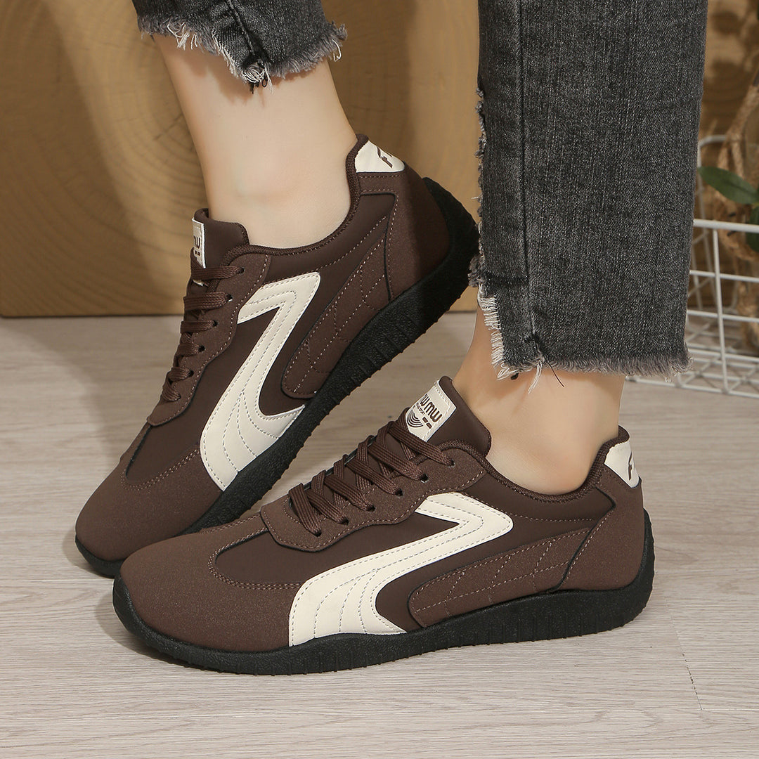 Damen Sportliche Freizeitsneaker mit atmungsaktiver Oberflächenstruktur EB