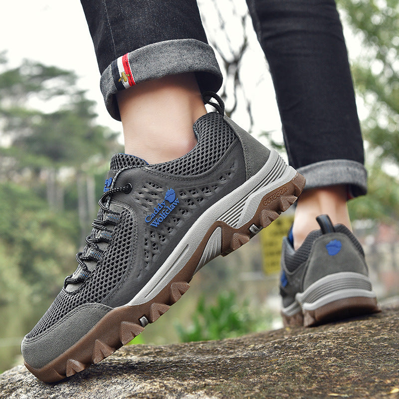 Damen Outdoor-Sneaker mit atmungsaktiver Mesh-Oberfläche und rutschfester Sohle EB