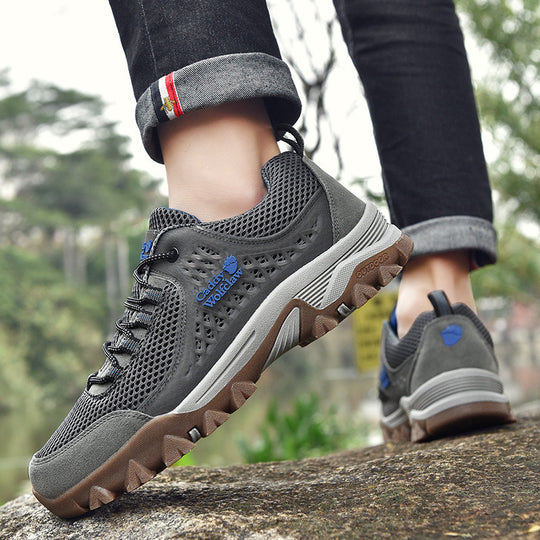 Damen Outdoor-Sneaker mit atmungsaktiver Mesh-Oberfläche und rutschfester Sohle EB
