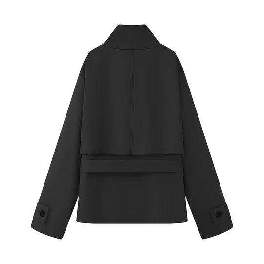 Damen modische Utility-Jacke mit hohem Kragen EB