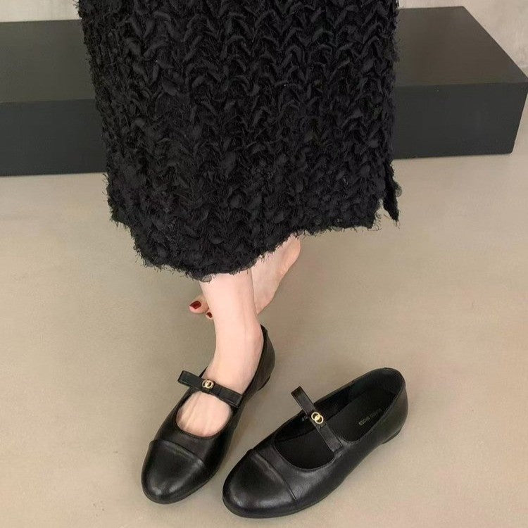 Damen Ballerinas mit modischem Riemendesign und komfortablem Fußbett EB