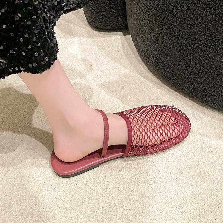 Damen komfortable und elegante offene Pantoletten EB