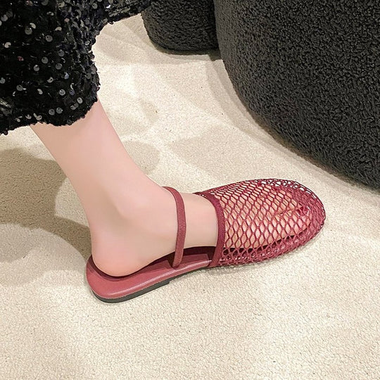 Damen komfortable und elegante offene Pantoletten EB
