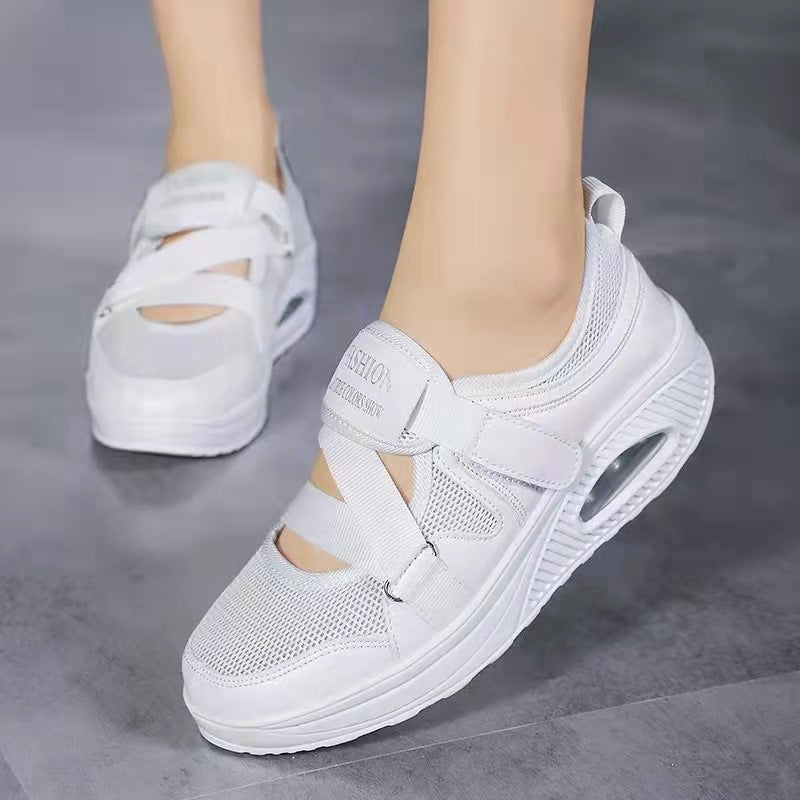 Damen Sportliche Sneakers mit atmungsaktivem Mesh-Obermaterial und gepolsterter Sohle EB