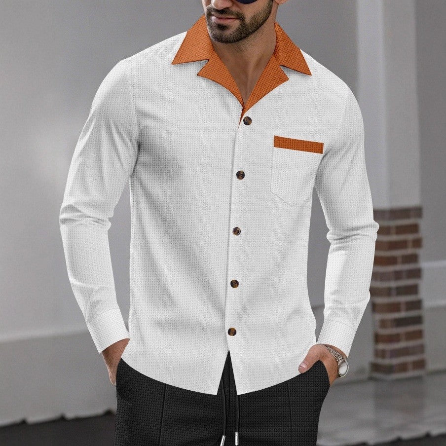 Herren Schicke Langarmhemd EB