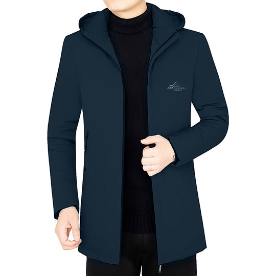 Herren Kapuzenparka mit gesteppter Thermofütterung und winddichter Außenhülle EB