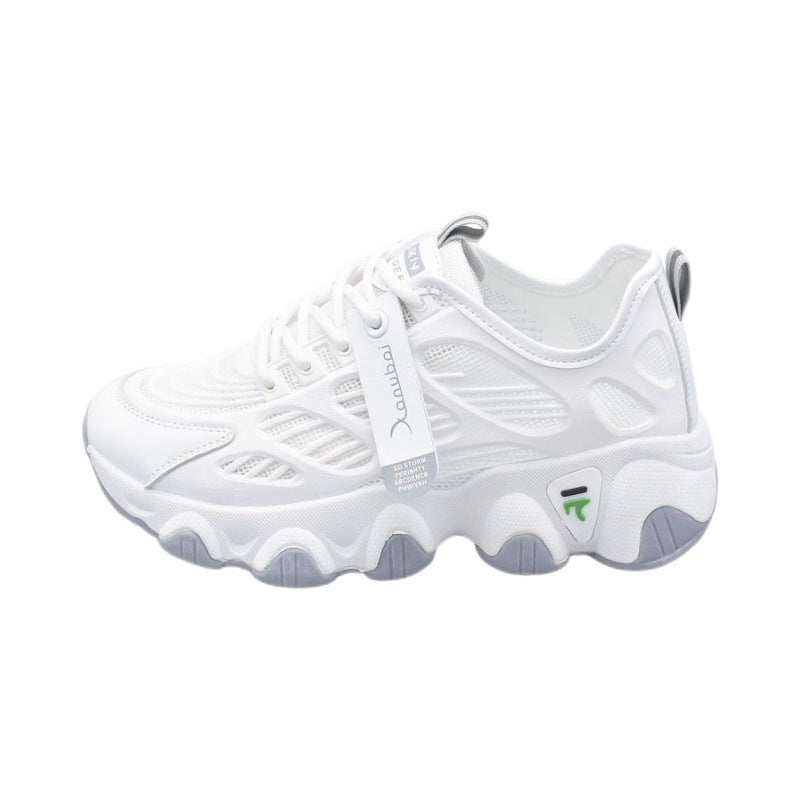 Damen Leichte Sport Sneakers mit atmungsaktiver Mesh-Oberfläche und dämpfender Sohle EB