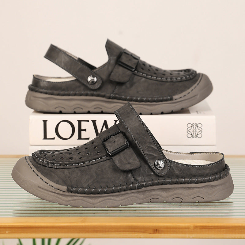 Damen Komfortable Clogs mit verstellbarem Riemen und atmungsaktiver Obermaterialstruktur EB