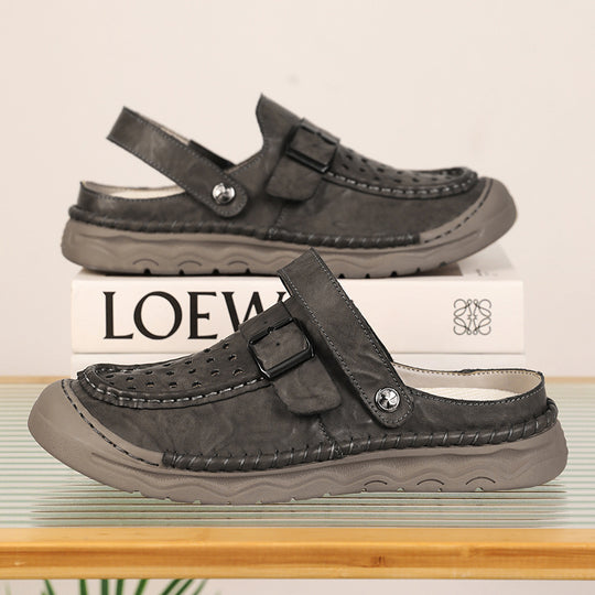 Damen Komfortable Clogs mit verstellbarem Riemen und atmungsaktiver Obermaterialstruktur EB