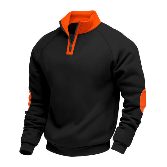 Herren Sportpullover mit hochwertigem Stehkragen EB