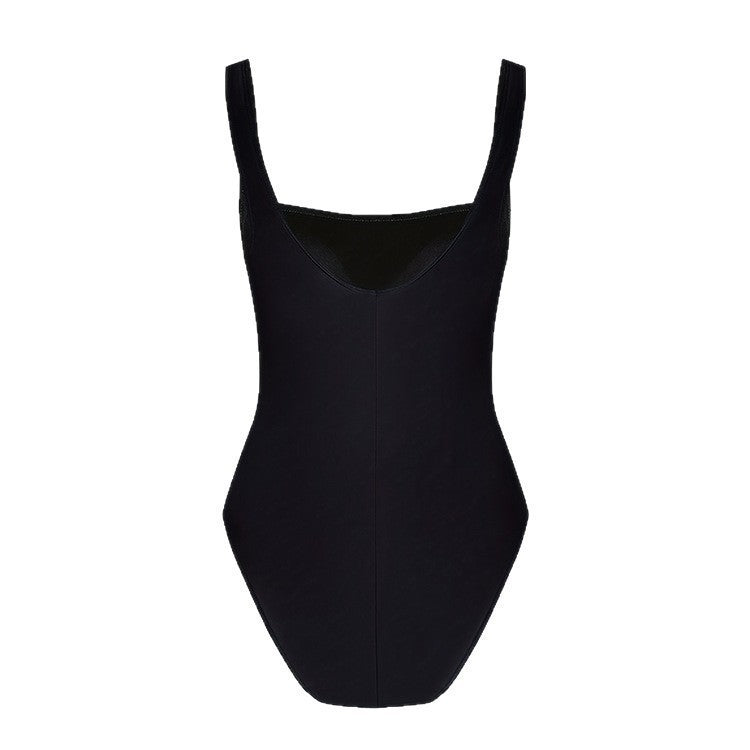 Damen Einteiler Badeanzug mit stilvollem Rüschendesign EB