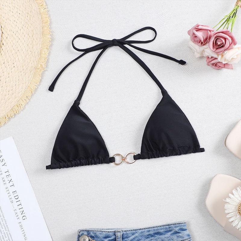 Damen Triangel-Bikini mit eleganter Ringverzierung EB