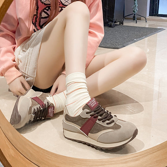 Damen modische Freizeitsneaker mit strapazierfähiger Oberfläche und dämpfendem Sohlenprofil EB