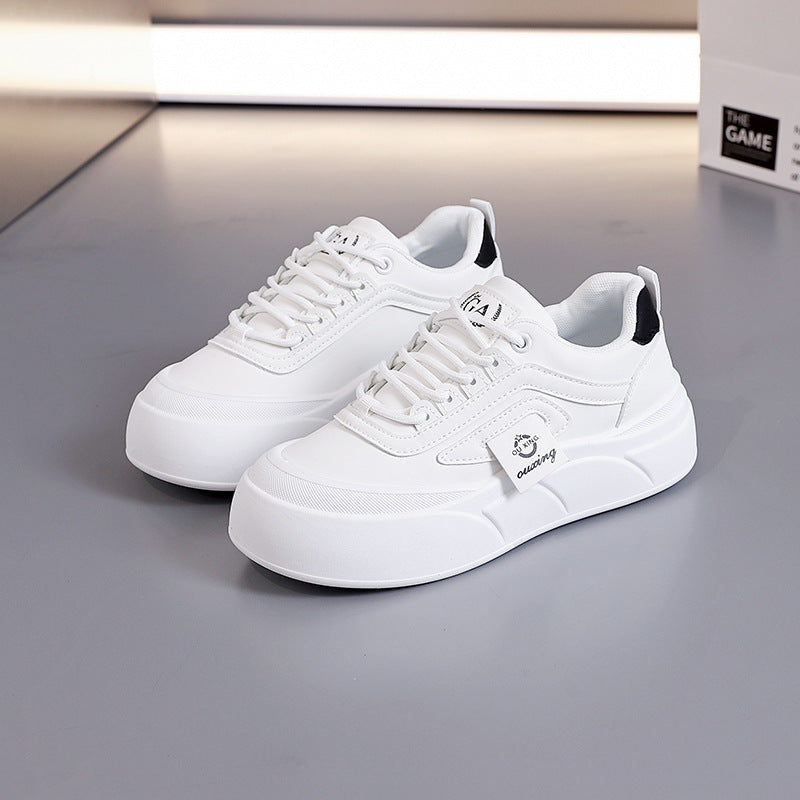 Damen modische Sneakers mit dicker Profilsohle und atmungsaktiver Struktur EB