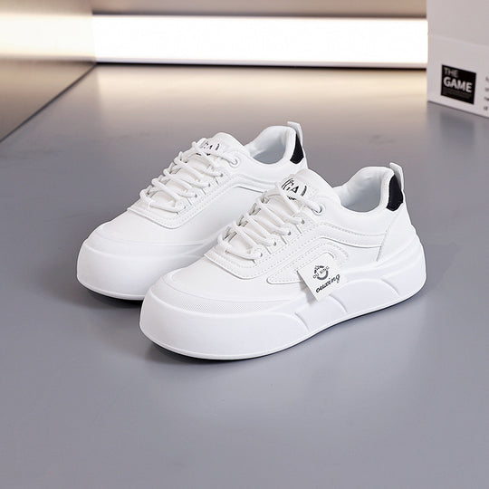 Damen modische Sneakers mit dicker Profilsohle und atmungsaktiver Struktur EB