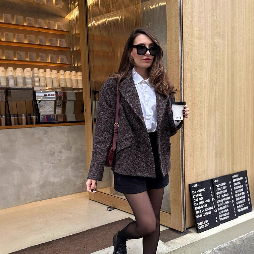 Damen modischer Doppelreiher Blazer EB