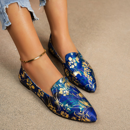Damen Ballerinas im modernen Leopardenmuster EB