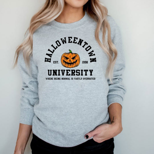 Damen Sweatshirt mit kreativem Halloween-Design und bequemer Passform EB