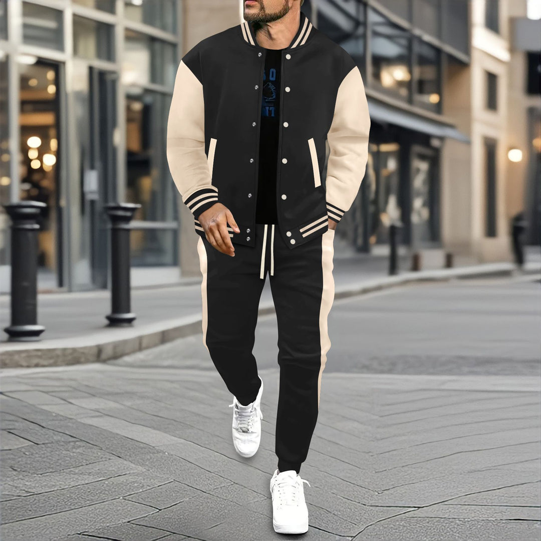 Herren Urbaner Sportanzug mit modischer Bomberjacke und Jogginghose EB