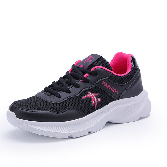 Damen Modische Sneaker mit atmungsaktiver Mesh-Oberfläche und flexibler Sohle EB